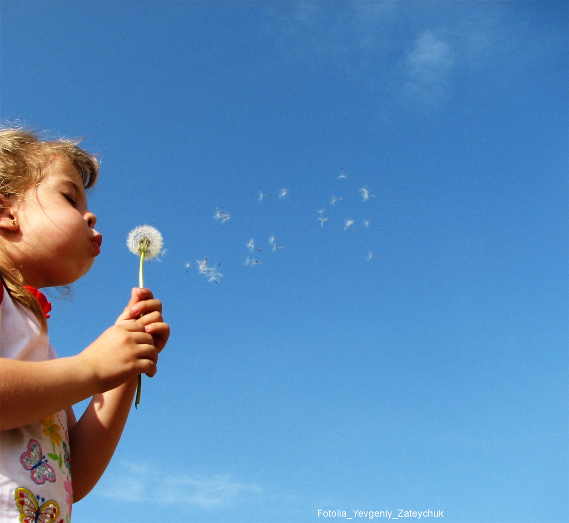 Kind mit Pusteblume